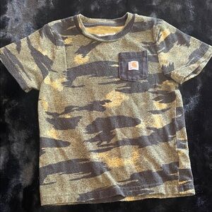 🌈 Carhartt Kids Camo Tee Shirt Sz 3T Green